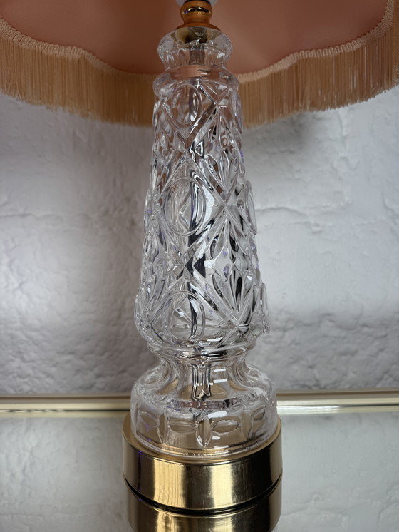 Image 1 of Lampe cristal style Hollywood Regency 80’s