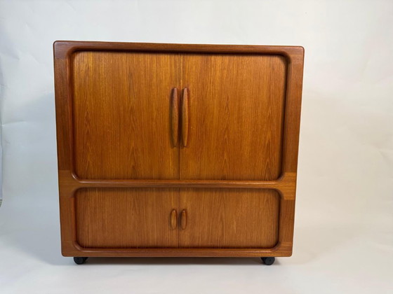Image 1 of Mobile TV in teak Dyrlund, credenza alta, cassettiera, metà secolo