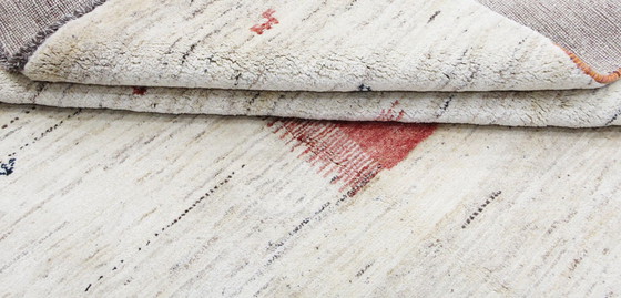 Image 1 of Original Perserteppich Gabbeh Ghashghai Orientteppich 237 cm x 197 cm Alt Natur