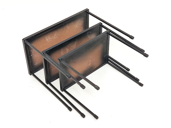 Image 1 of bijzettafeltjes mozaïek jaren 60