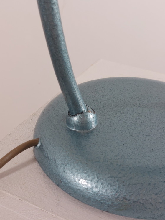 Image 1 of Vintage metalen werkplaatslamp van Gebrüder Cosack, bureaulamp, gehamerd oppervlak, jaren 1940