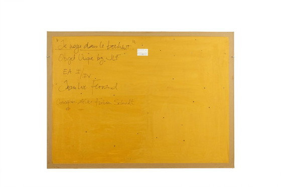 Image 1 of Pannello in bassorilievo intitolato "Je nage dans le bonheur" ("Nuoto nella felicità"). Contemporaneo.