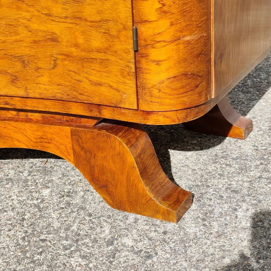 Credenza Art Déco – Credenza in Noce Burl con Vetrina in Vetro - Anni '30 – Credenze (photo 23 of 28)