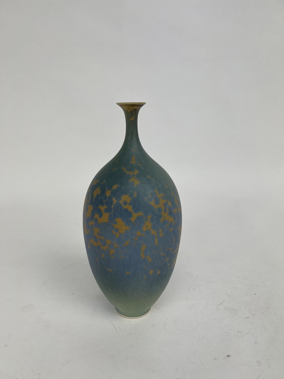 Image 1 of Originele vaas Hein Severijns (turquoise/goud) 