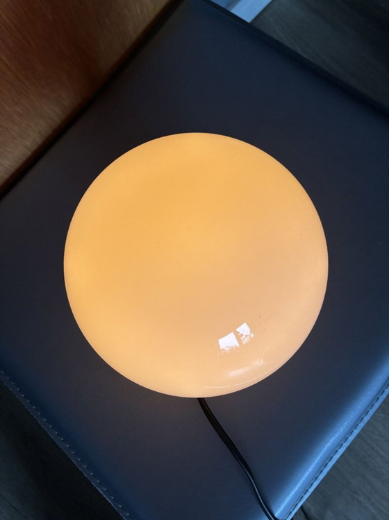 Lampada da tavolo Massive a fungo, Belgio, anni '70, Space Age, Lampade da tavolo, Plastica, Vetro, Rosso, 1970 (foto 6 di 8)