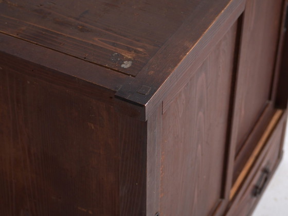 Antique Japanese cabinet with sliding doors - Taisho/Showa Period (c. ) – Chest of drawers, Wood, Metal (photo 20 of 40)