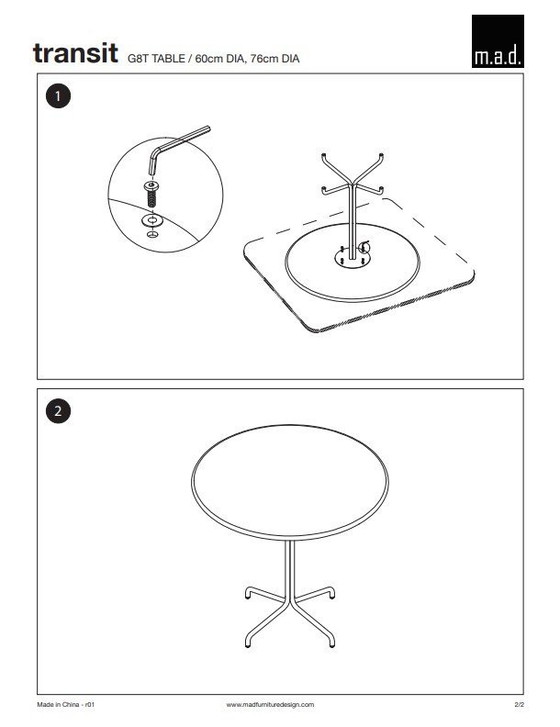 Image 1 of M.A.D. Transit Cafe Table
