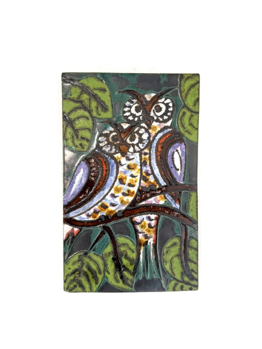 Vintage Keramikwandfliese, Ruscha Keramik ‘60 – wanddecoratie, Ceramic