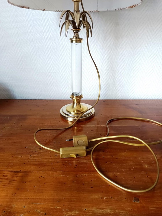 Image 1 of Lampada in plexiglass a forma di palma nello stile della Maison Charles