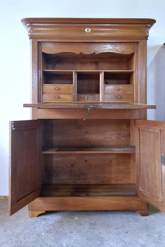 Image 1 of Old oak secretary 112*44*161 cm