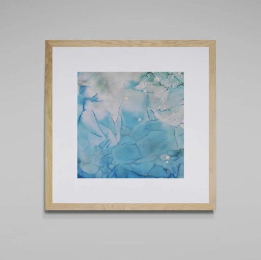 Une paire de peintures : Paysages marins abstraits "Almería, Espagne".