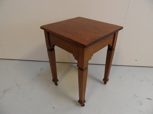 Vintage oak side table