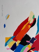 Zeefdruk Gerard het Hart abstract