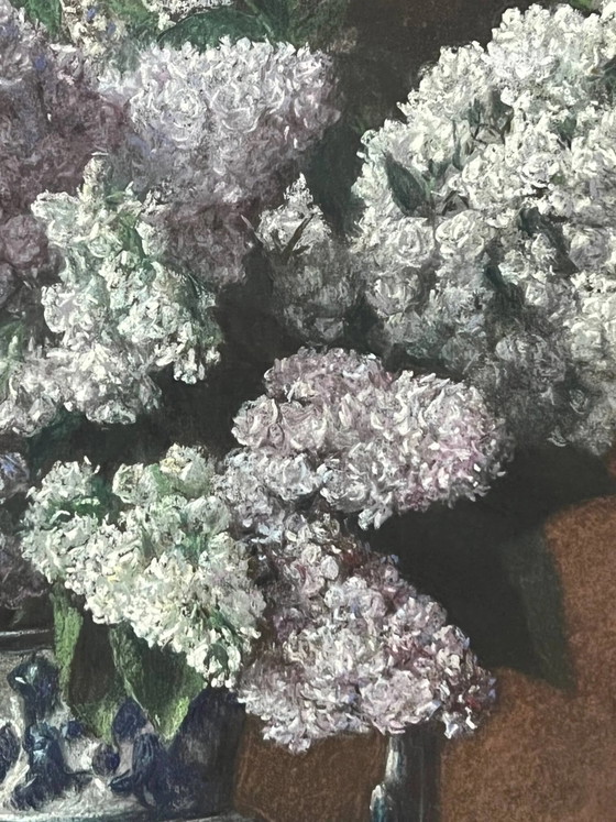 Painting "Lilacs in a vase" – Paintings & Drawings, Wood (photo 13 of 14)