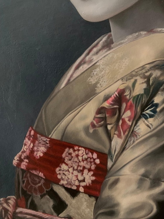 Image 1 of J. Hanter - Vigilia de seda y margaritas