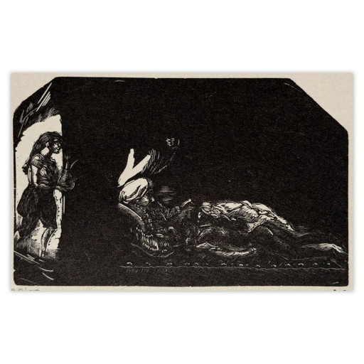 Jules Pascin Woodcut Scène De Harem 1960 – lithos zeefdrukken, Paper (photo 2 of 5)