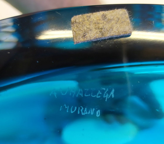 Image 1 of Gran jarrón de cristal de Murano fabricado por Mazzega, década de 1980