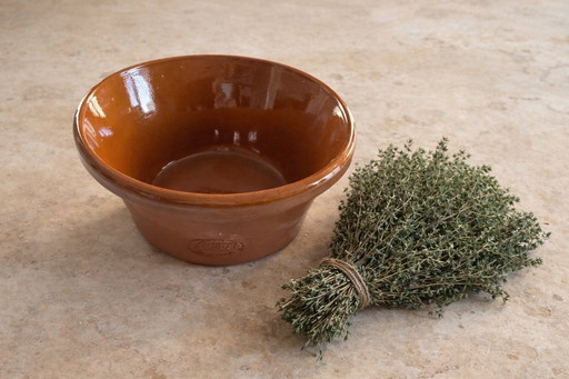 Vintage terracotta ovenschaal