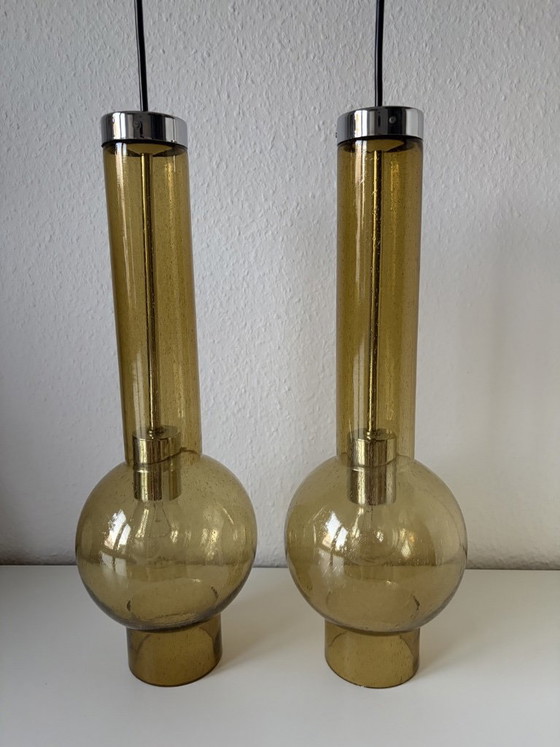 2 suspensions STAFF, modèle P1115, vintage années 60/70 – Glass (photo 4 of 9)