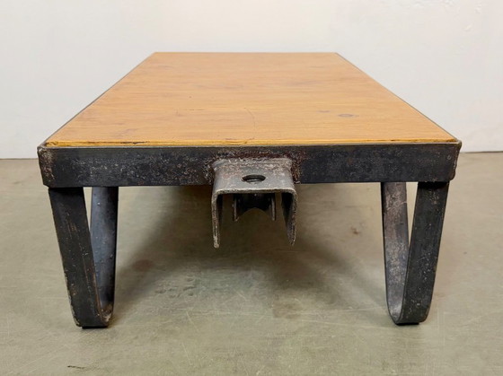 Carrello Tavolino da Caffè Industriale Nero, Anni '60 – Tavolini da caffè, Ferro (photo 11 of 16)