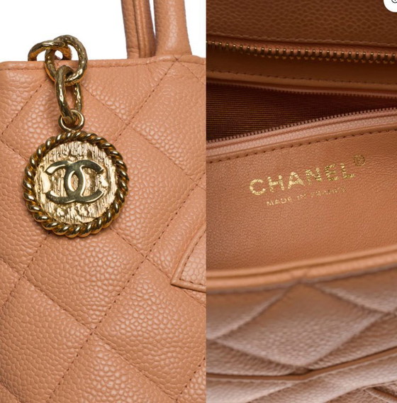 Image 1 of Borsa CHANEL Medaglione in cuoio rosa - 100733