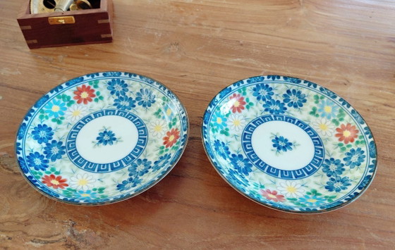 Ensemble de 2 soucoupes vintage en porcelaine Arita Imari japonaise – Objets déco (photo 11 of 11)