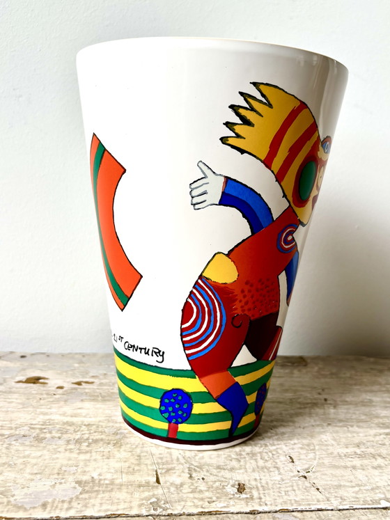 Vase en céramique de 1999 par l'artiste néerlandais Clemens Briels – Ceramic (photo 4 of 12)
