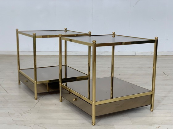 Image 1 of Nachtkastjes uit de jaren 70 Nachtkastjes Nachtkastjes Tafels Vintage ladekast