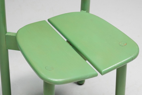 Image 1 of Groene eetkamerstoelen van Pierre Gautier Delaye, Frankrijk, 1965
