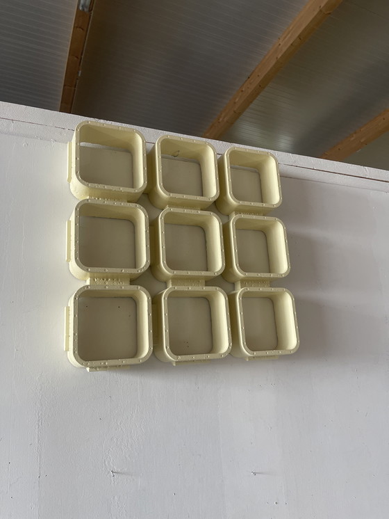 Image 1 of Mensola da parete spaziale originale in gesso, design anni '70