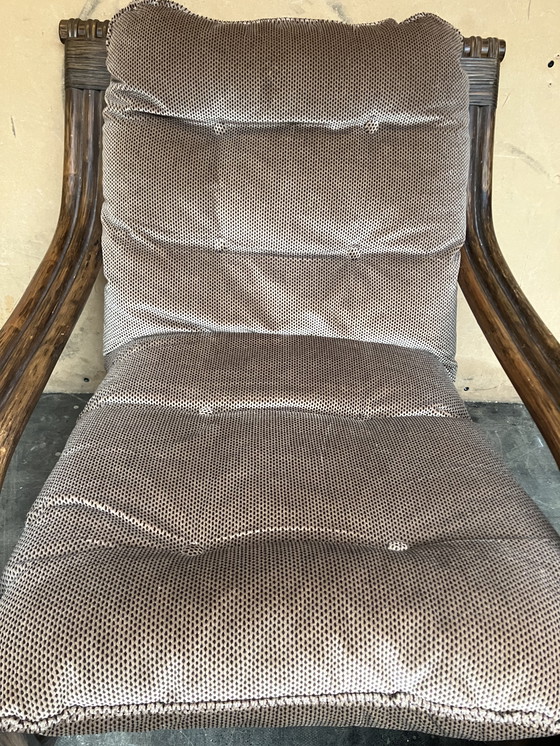 Image 1 of Poltrona relax vintage in rattan