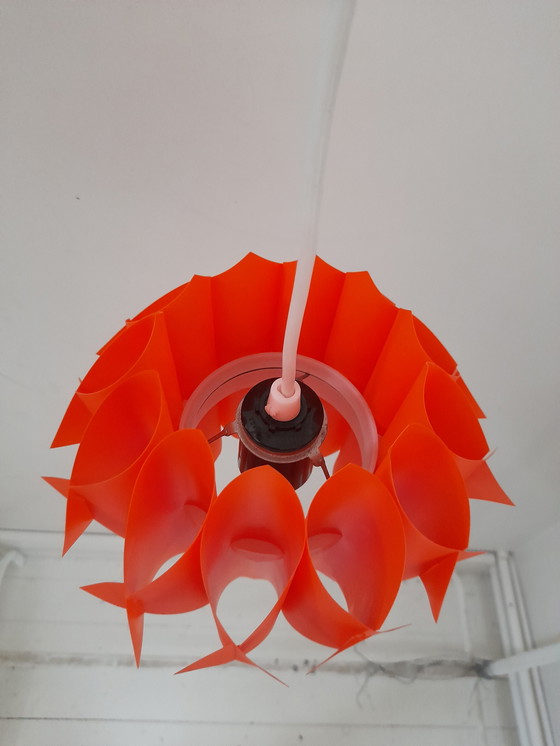 Image 1 of Petite suspension origami orange Zicoli 1970s