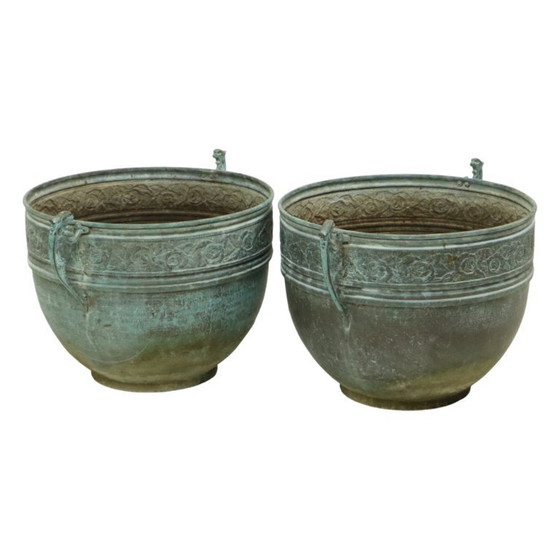 Image 1 of Vasi da fiori francesi Vasi da giardino Verdigris