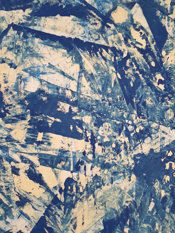 Image 1 of Jürgen Angeler - Cubismo azul y dorado