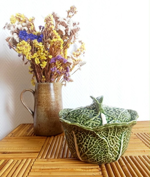 Vintage Kohlsuppen-/Salatschüssel aus Ton – servies, Ceramic
