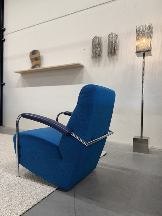 Leolux Scylla Hoog Sillón Tela azul – Sillones, Lana (photo 2 of 7)