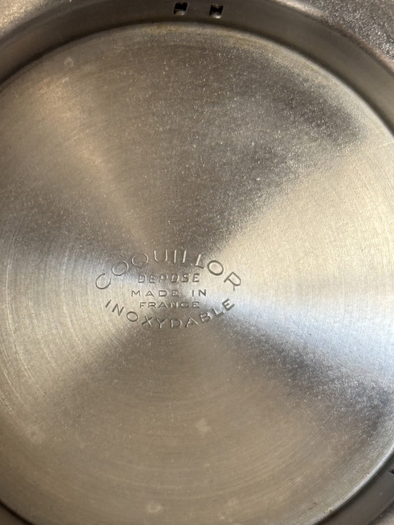 Image 1 of RARO! Coquillor, pressa per burro d'epoca placcata in argento