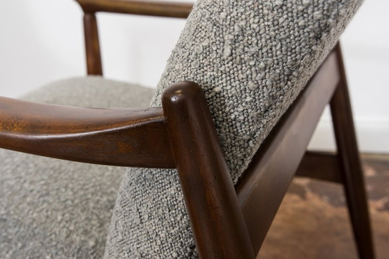 Image 1 of Mid Century High Back Armchair, 1960s, designed By Edmund Homa, Gfm, Poland