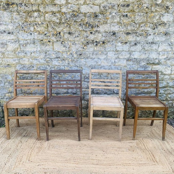 Image 1 of Ensemble de 4 chaises René Gabriel