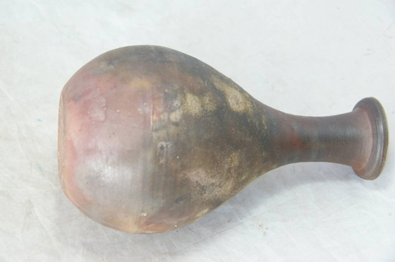 Image 1 of Antieke Japanse keramiek Bizen Ware bloemenvaas, Shunkoen, met originele doos
