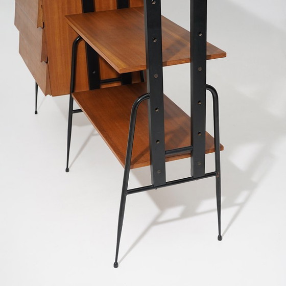 Image 1 of Modular bookcase with wooden uprights, 1950s
