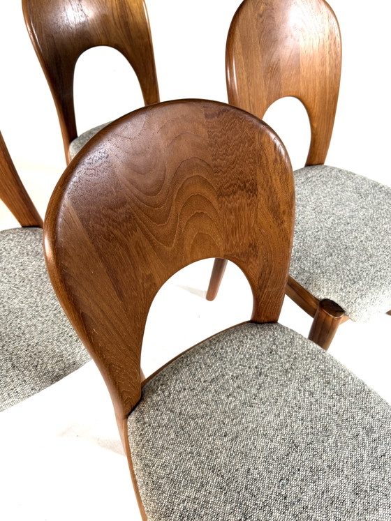 Image 1 of 4x chaise 'Morten', Koefoeds Hornslet '70