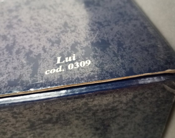 Image 1 of Ettore Sottsass vase en verre postmoderne "Lui" 1990 RSVP Italia Sottsass Associati