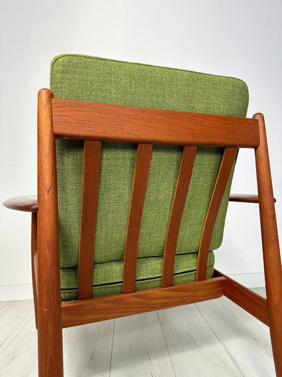 Image 1 of Vintage Model 118 Teakhouten Loungestoel van Grete Jalk voor France & Daverkosen, Deens design, jaren 1950
