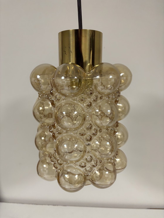 Image 1 of Exklusive Limburg Helena Tynell Bubble Lampe aus goldfarbenem Glas