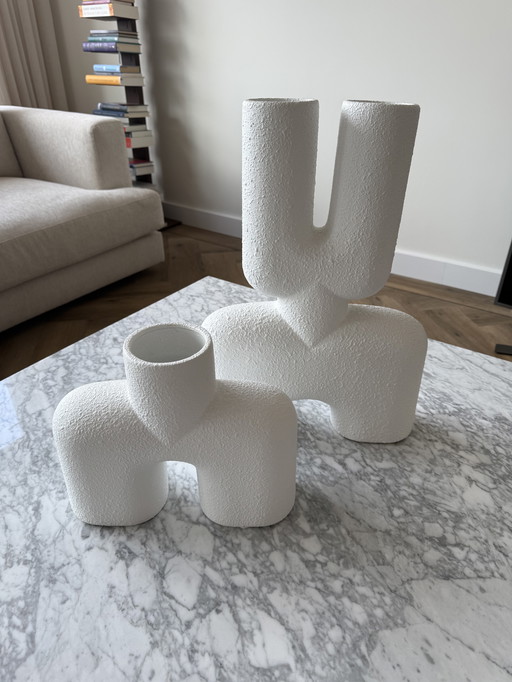 101 Copenhagen - Vase Cobra Double, Medio - Bubble White