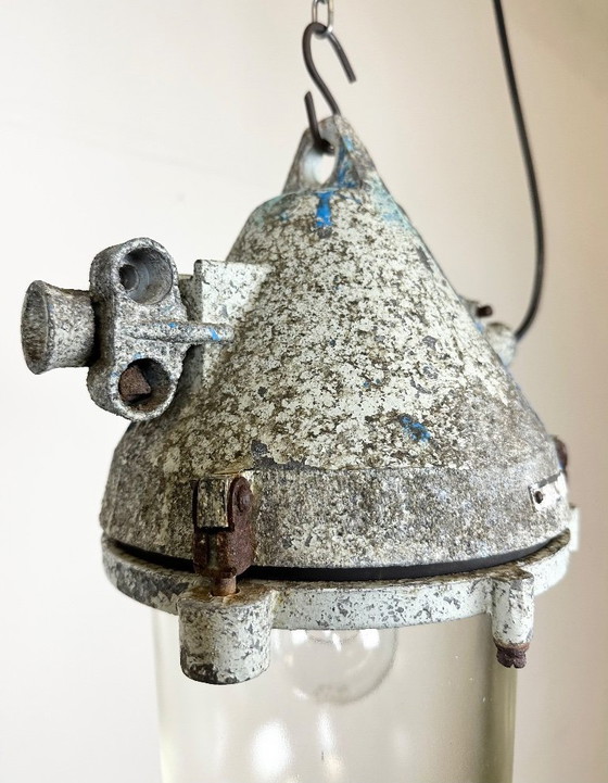 Image 1 of Grey Industrial Cast Aluminium Explosion Proof Lamp, 1970s