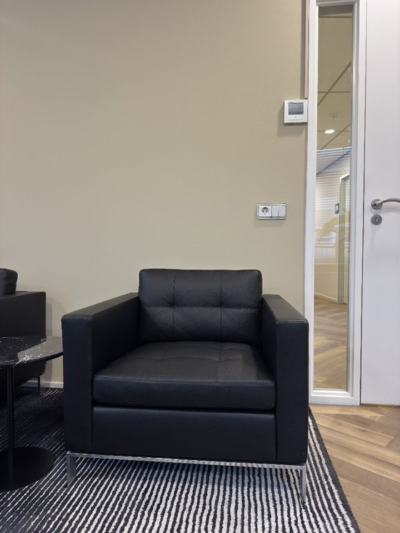 Image 1 of Poltrona Walter Knoll Foster 502 – pelle nera – ottime condizioni