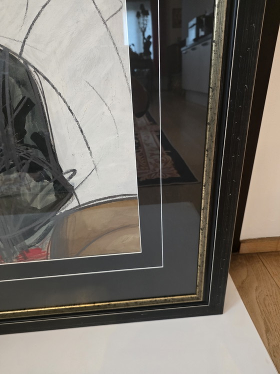 Origineel Kunstwerk Nico Vrielink (1988) – Gemengde Techniek – 103 x 82 cm Prachtig en Groot Origineel (photo 5 of 12)