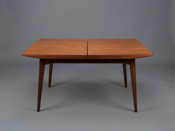 Table à manger vintage Louis Van Teeffelen pour Wébé, Modèle "Milan", 1960 – Tables de salle à manger, Wood (photo 7 of 7)